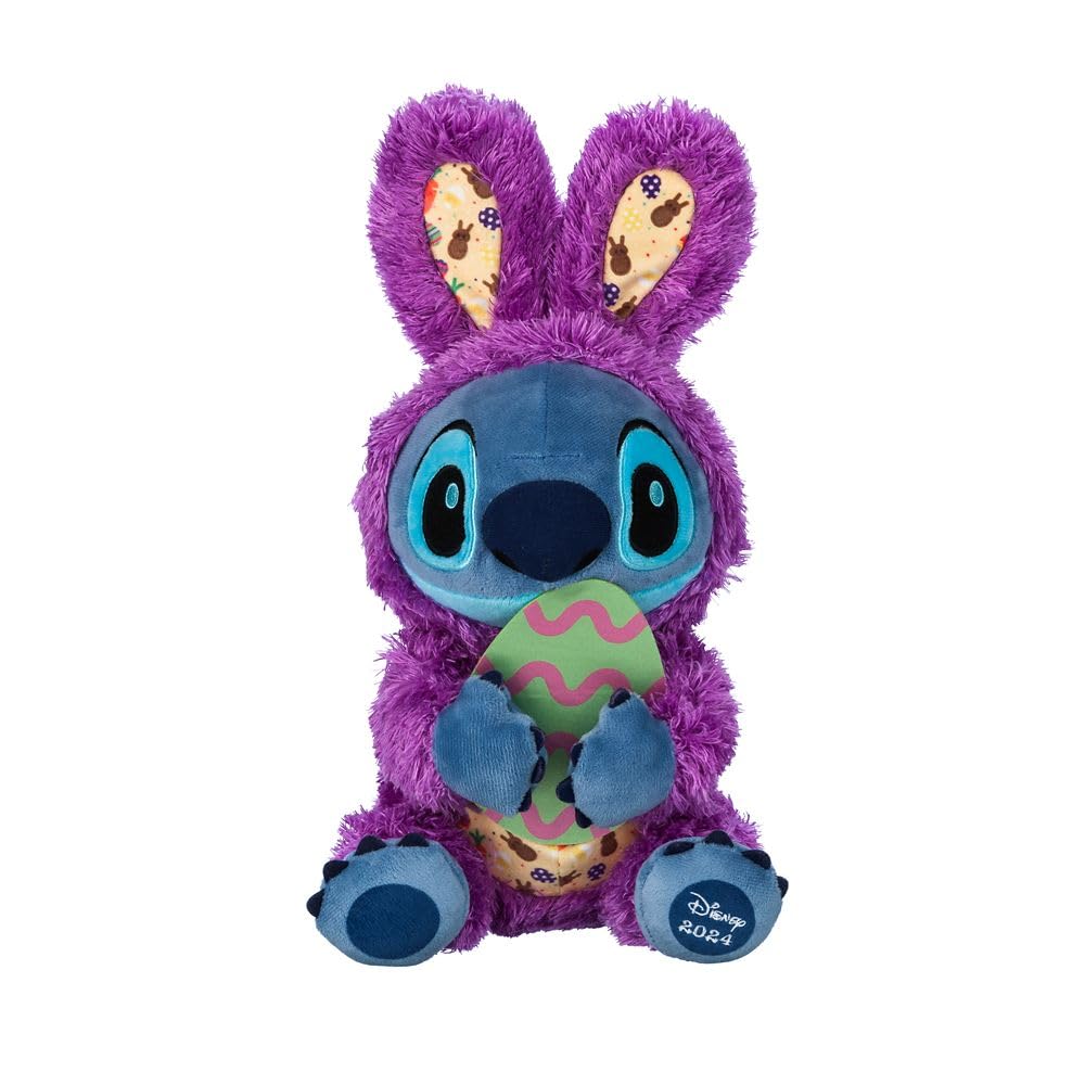 Disney Store Official Stitch Easter Plush, 13 Inches, for Boys and Girls, Squishy Animals, Perfect Easter Basket Stuffer or Spring Decor, Suitable