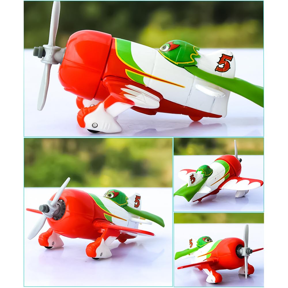 5 Pack Planes Dusty Skipper Chupacabra Delta Zed Metal Diecast Plane Model Toy (5 Pack Planes B)
