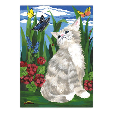 Royal & Langnickel ROYPJS7 Painting by Numbers Junior Small Art Activity Kit, Kitten and Butterflies, Multicolor