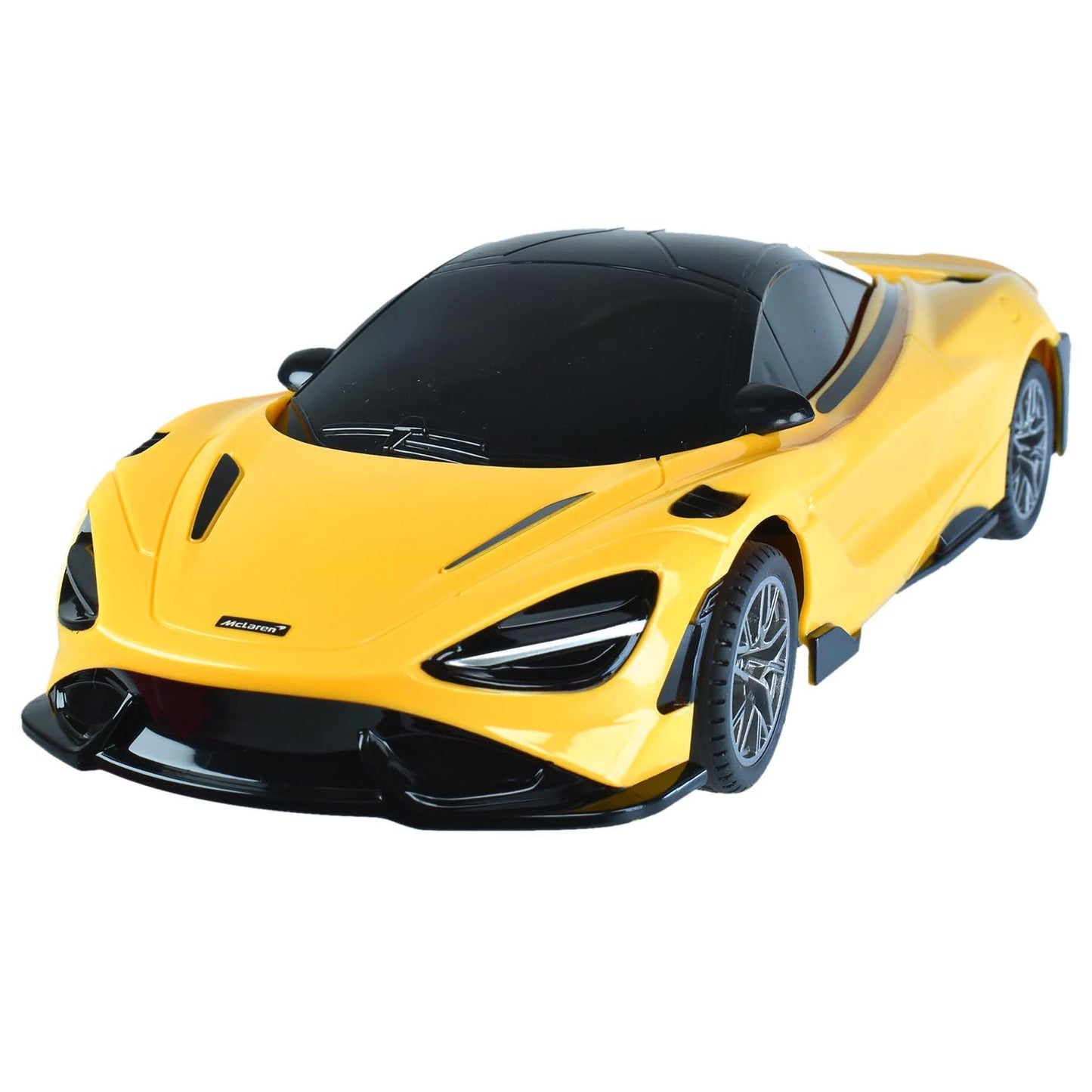 Taiyo: McLaren 765LT RC - Yellow - 1:18 Scale Car, 2.4Ghz Remote Controlled Vehicle, Controller, Battery Operated Sports Car, Model Replica, Licensed
