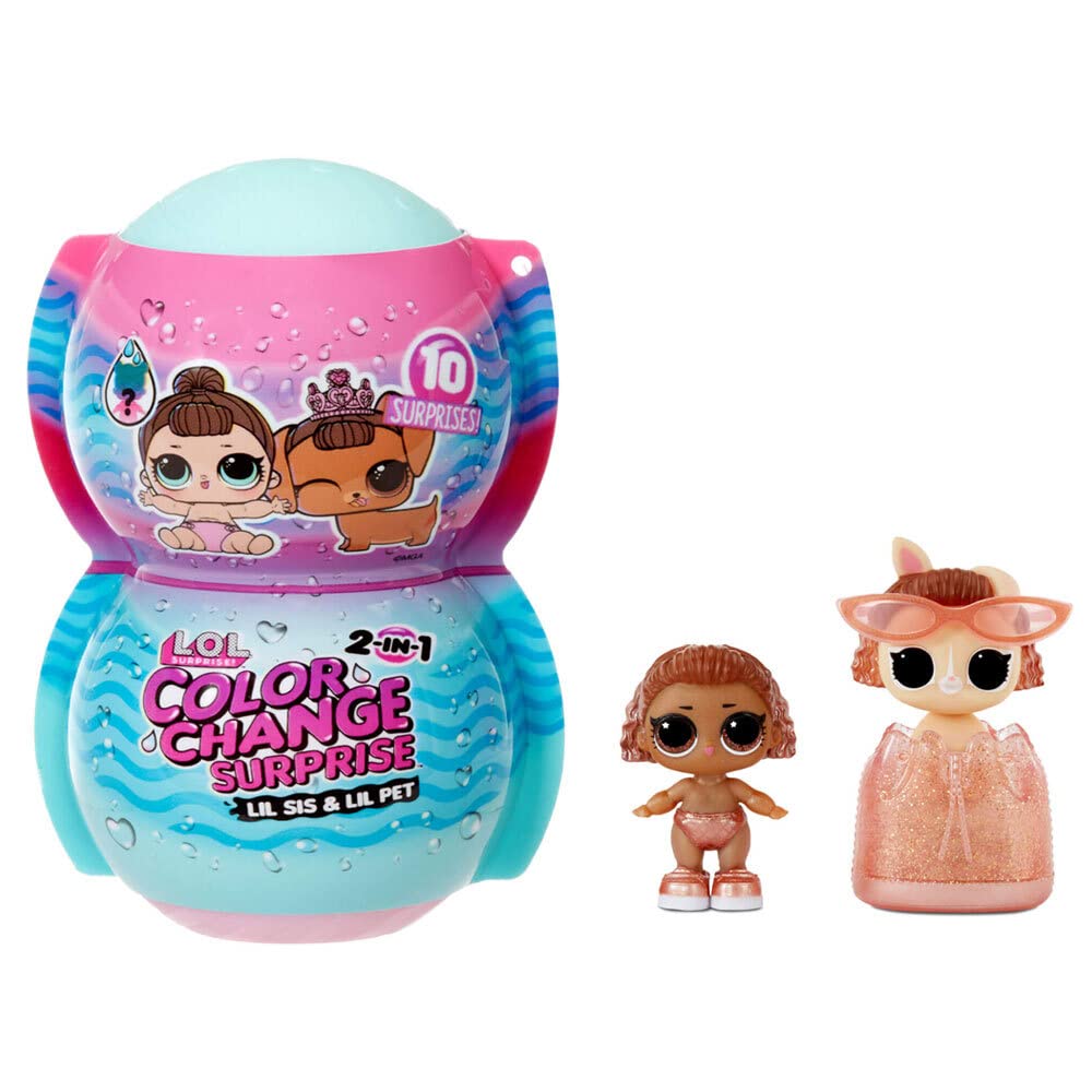 L.O.L. Surprise! Me & My Lil Sis & Lil Pet Color Change Surprise™ with 10 Surprises - for Kids Ages 4+