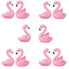 Dong Huang 10Pcs Mini Flamingo Miniature Figurines, Cute Flamingo Cake Decorations Easter Cupcake Toppers, Fairy Garden Miniature Moss Landscape DIY