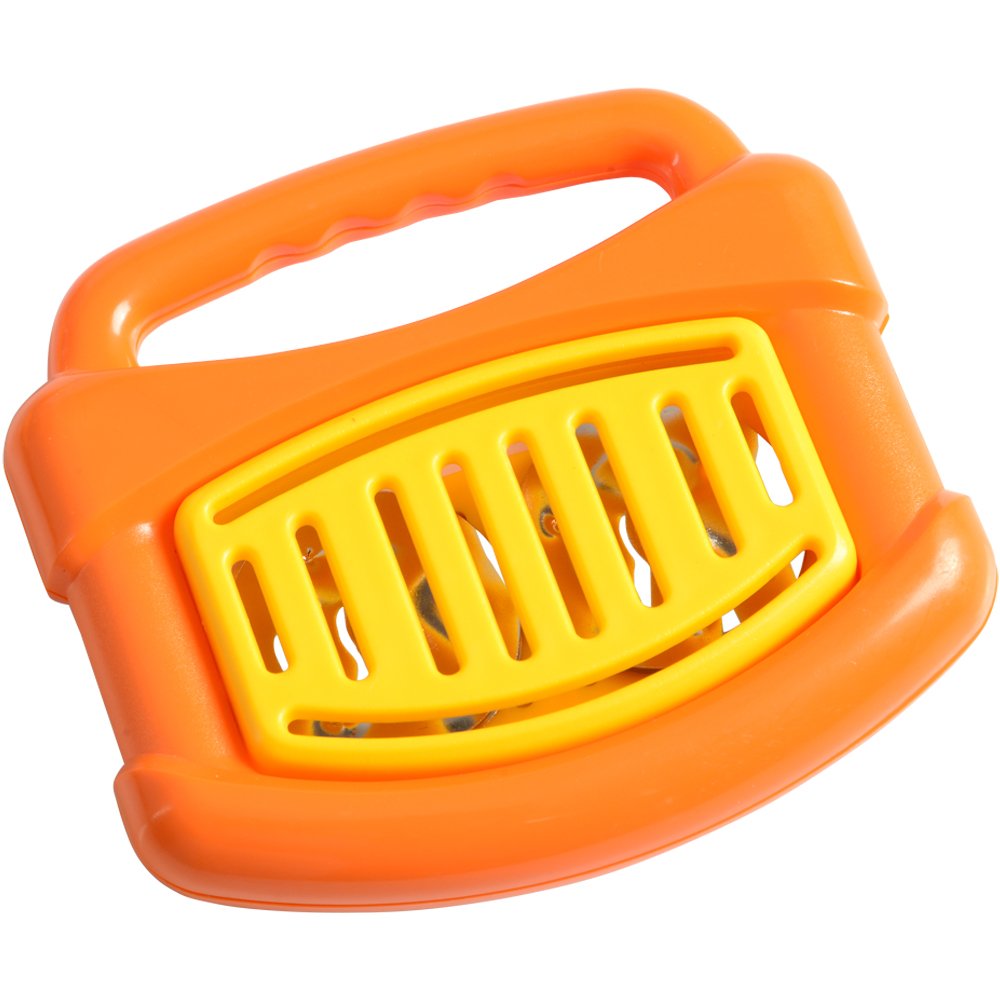 Constructive Playthings Rhythm Band Baby Musical Toys, Plastic, Handles for Easy Grip, Daycare Essentials, Early Learning, Set of 4 Unique