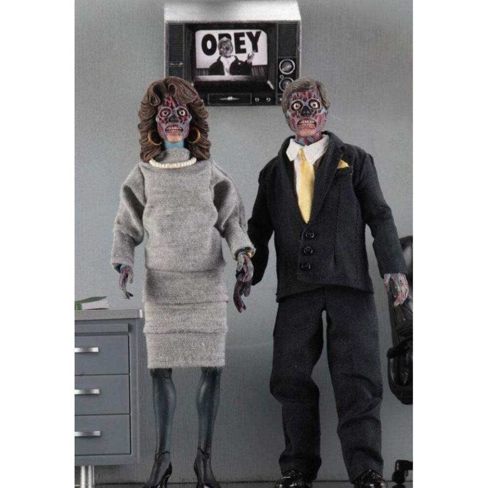 NECA They Live: Aliens 8 Inch Retro Action Figure 2 Pack