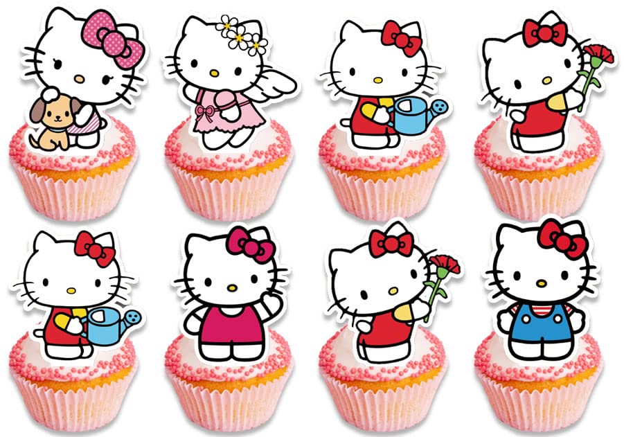 24pcs Children Cake Toppers Cupcake Toppers Cake Decorations,Children Birthday Party Supplies Decorations (4)