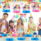 10 Pcs Shark Table Centerpiece,Honeycomb Centerpieces Table Toppers for Shark Birthday Party.