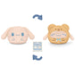 TeeTurtle Reversible Sanrio Cinnamoroll Plushie 6-Inch Teddy Bear Two-Sided Flip Plush Toy with Embroidered Details - Cute Mini Collectible Plush
