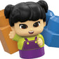 MEGA BLOKS Toddler Building Blockstoy Car with 1 Block Buddies Figure, Raphy Recycling Truck for Toddlers 1-3