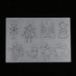 Heat Shrink Plastic Sheet Kit for DIY Crafts, Shrinkable Film with Assorted Patterns, Ideal for Keychains, Jewelry Making and School Projects, Easy