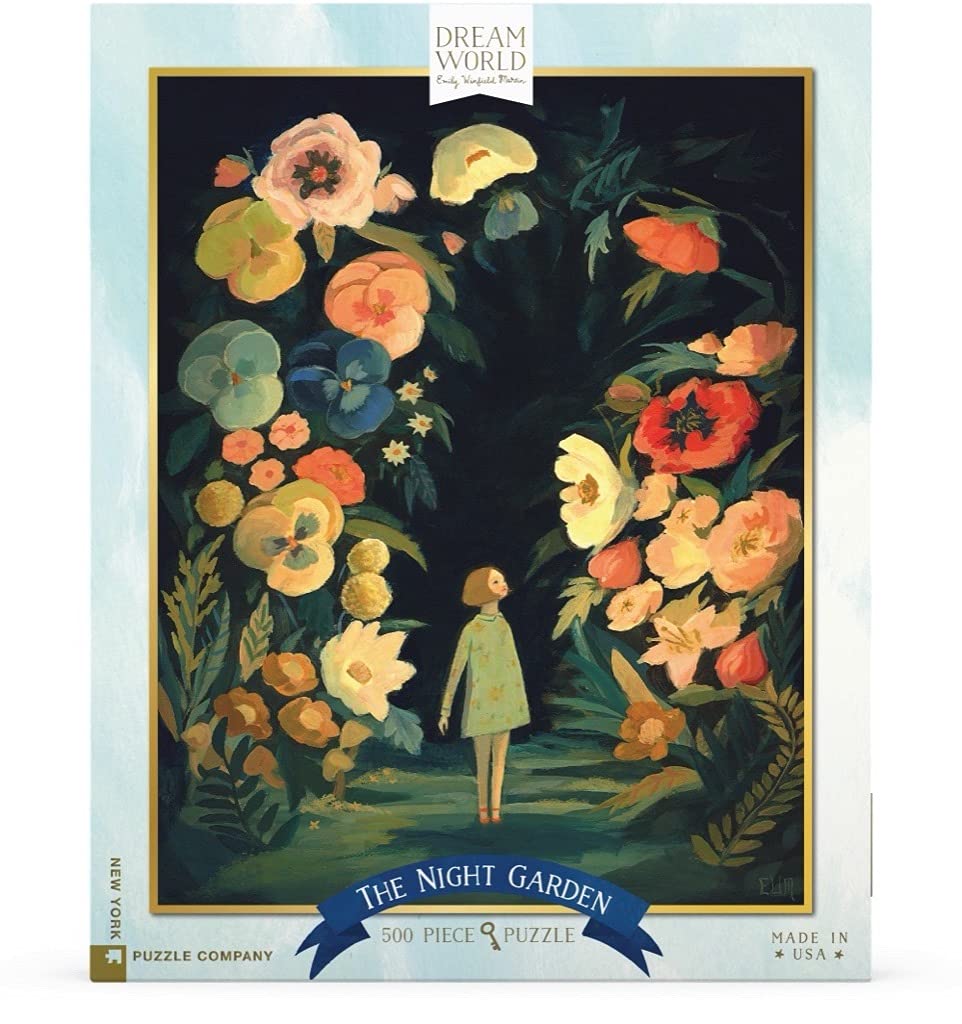 New York Puzzle Company - Dream World The Night Garden - 500 Piece Jigsaw Puzzle for Adults by Emily Winfield Martin