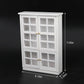 Dollhouse Furniture 1/12 Miniature Display Shelf Bookshelf Storage Cabinet for Living Room Kitchen Room (White)