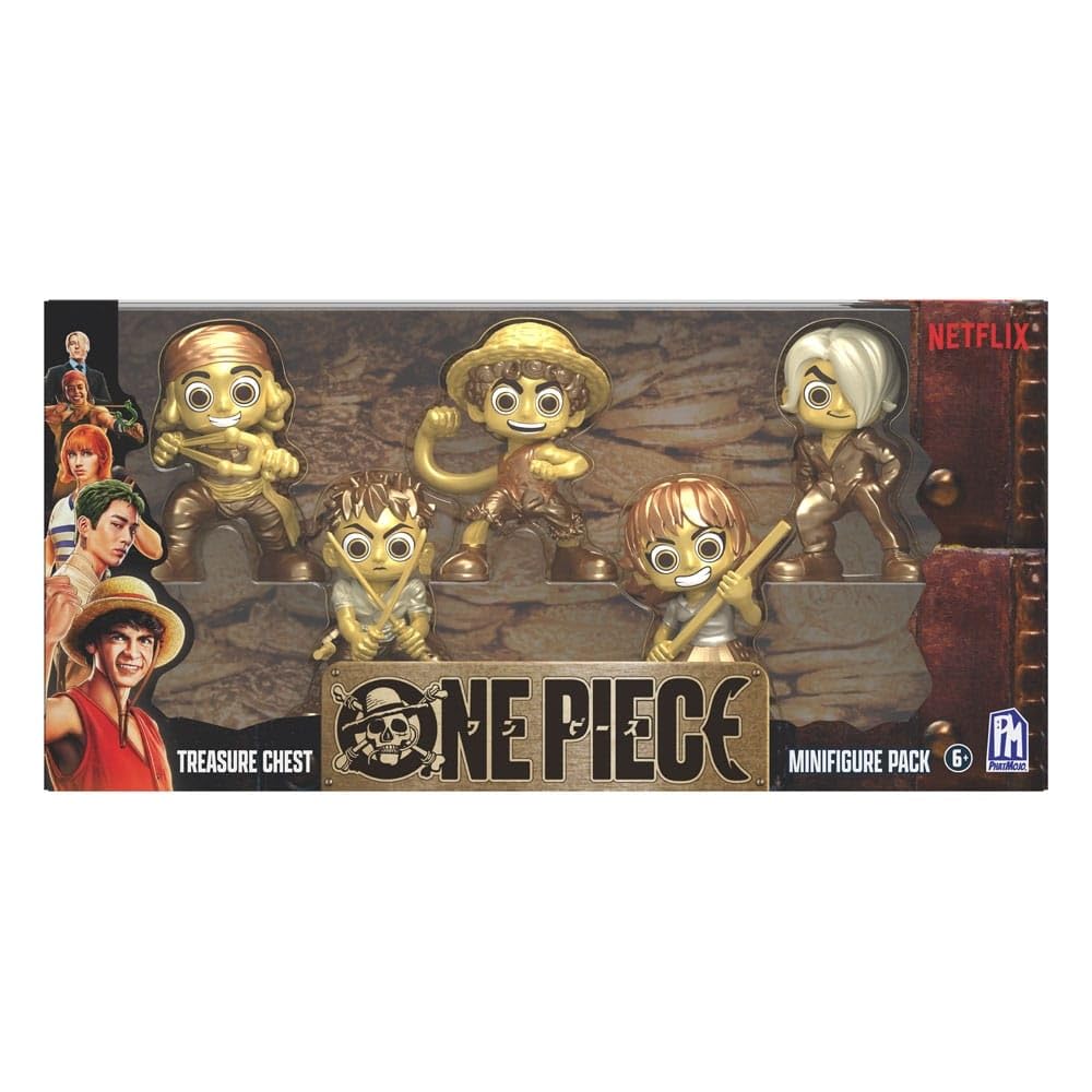 PhatMojo ONE PIECE - Treasure Chest Gold Minifigure 5-Pack (2.5" Tall, Series 1)