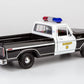 Motormax All Star Toys Exclusive 1979 Ford F-150 Sheriff Pickup Classic F150 Police Pick Up Truck 1:24 Diecast Collectible Model Car Black 76986
