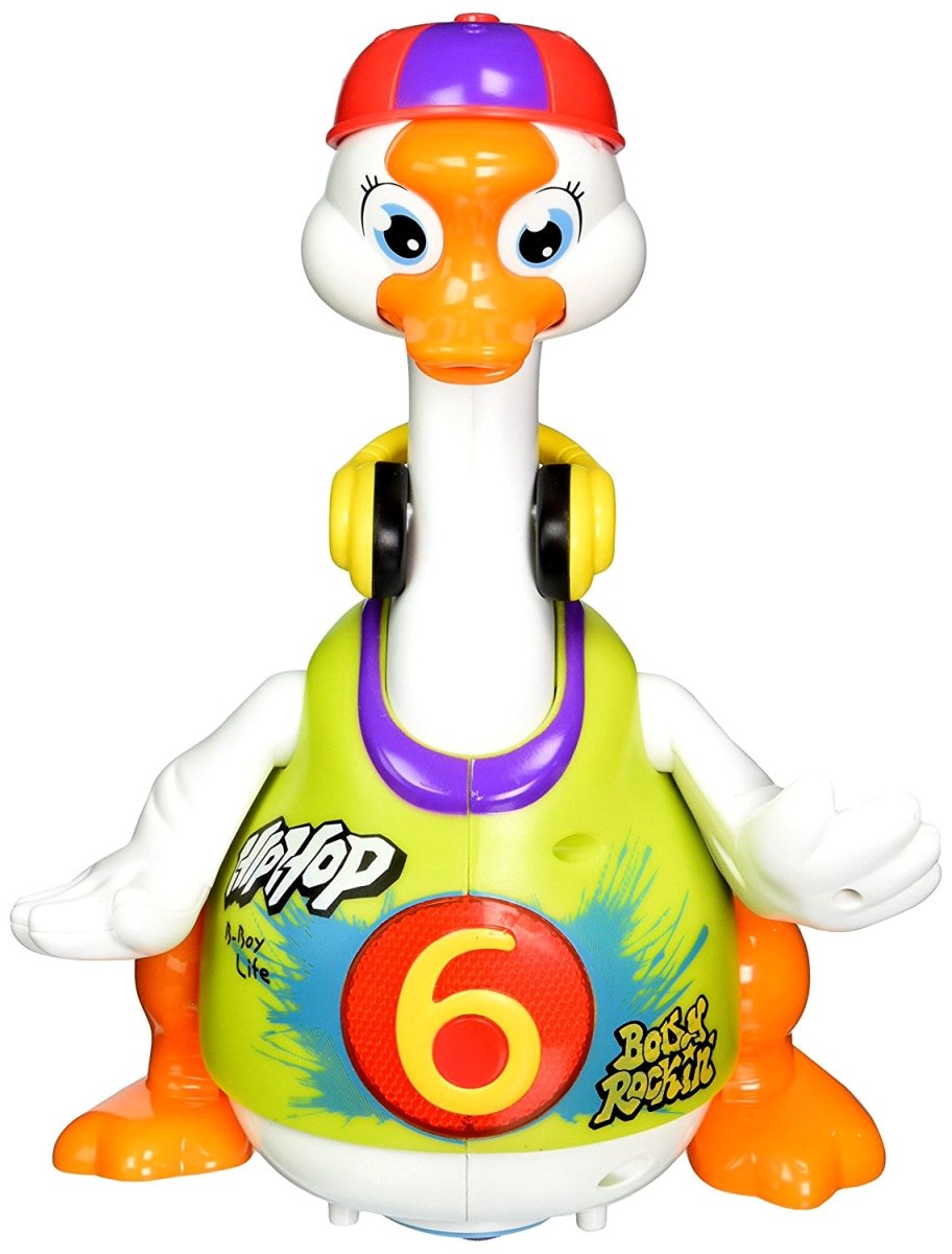 AZImport PS828 Green Dancing Hip Hop Goose Development Musical Fun Toy44; Green