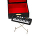Dselvgvu Miniature Electronic Organ with Case Mini Musical Instrument Electric Keyboard Replica Collectible Figurines Dollhouse Accessories Model Home