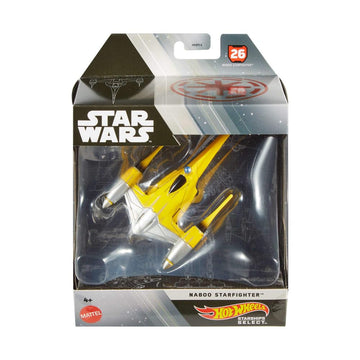 Hot Wheels Star Wars Starships Select Naboo Starfighter 1:50 Scale Vehicle HTJ81