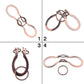 SHUYUE Classical Metal Horseshoe Puzzle Traditional Brain Teaser Puzzles Jigsaw Toy (Bronze, Normal)