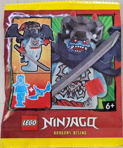 LEGO Ninjago Dragons Rising Season 3: Spectral Dragonian Warrior Minfigure with Sword - Ages 6+