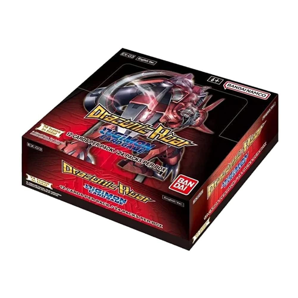 BANDAI NAMCO Entertainment Digimon Card Game: Draconic Roar Booster Box Red