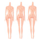 HEALLILY Pack of 3 Nude 26cm Plastic Flexible Rotation 12 Moveable Joints Doll Toy Doll Accessory Naked Body Toy Female Figure