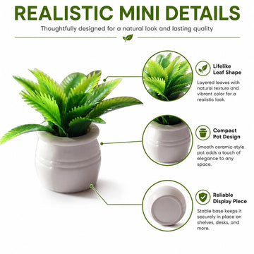 Miniature Dollhouse Potted Plant, 1:12 Scale, for Decoration, Christmas Birthday Present, DIY Handicrafts, Miniature Dollhouse Accessories