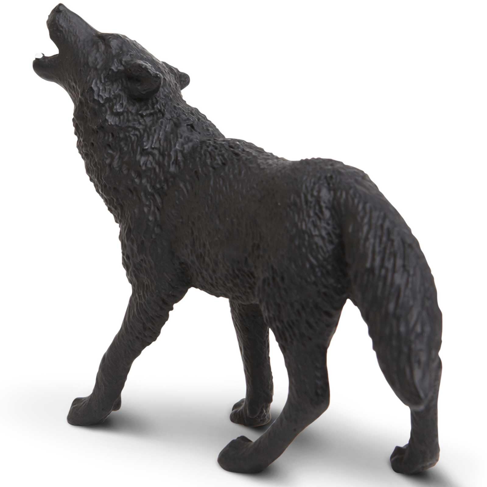 Safari Ltd. Black Wolf Figurine - Detailed 3.7" Plastic Model Figure - Fun Educational Play Toy for Boys, Girls & Kids Ages 3+