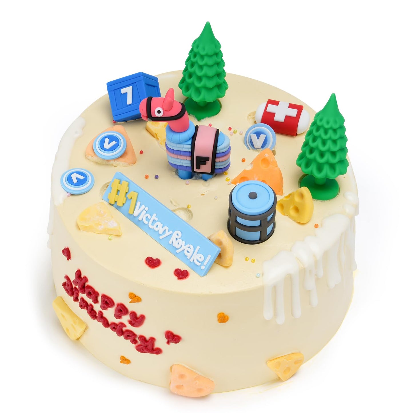 Video Game Cake Toppers - 11 Piece Set for Themed Birthdays - Enhanced Party Decorations