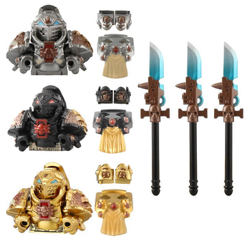 GoAssemb Sci-Fi Style Weapons and Armor Building Blocks Set, Military Soldier Equipment Accessories Sets Designed for Mini Figures, Perfect