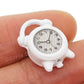 Odoria 1/12 Miniature Alarm Clock Dollhouse Decoration Accessories, White