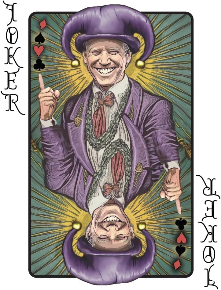 END THE WOKENESS: Trump Family Poker Playing Cards - Premium Collectible Deck Featuring Trump, Melania, Trump Jr., and Biden Joker Cardstock for Poker