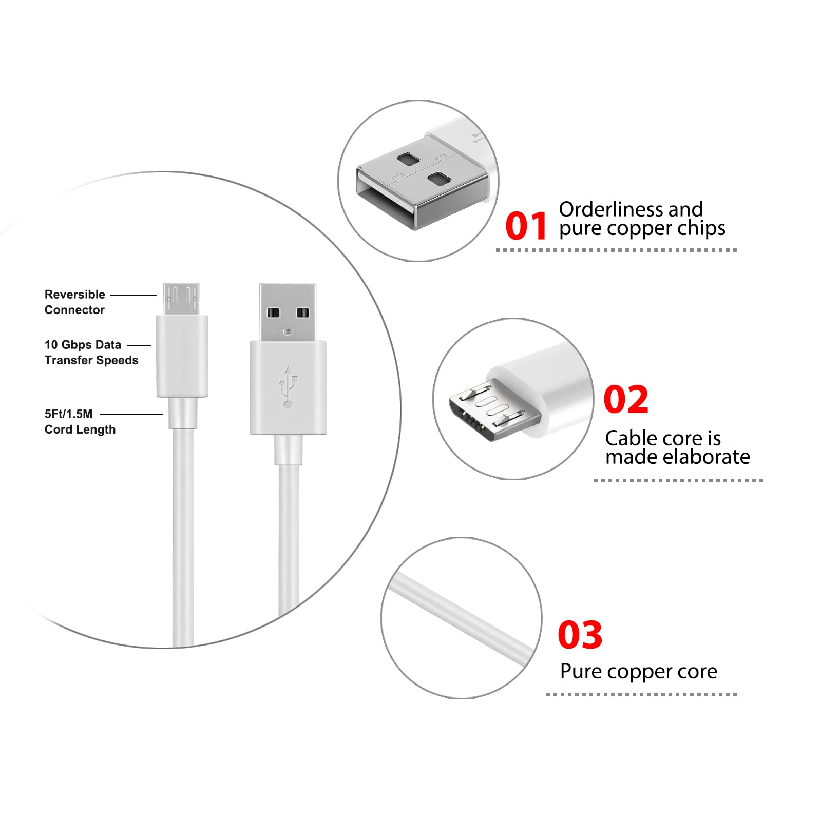 Leapstart 3D Charger Charging Cable Cord Compatible for Leapfrog LeapPad Ultimate, LeapPad Ultimate Ready, LeapPad Academy Kids,LeapStart Go
