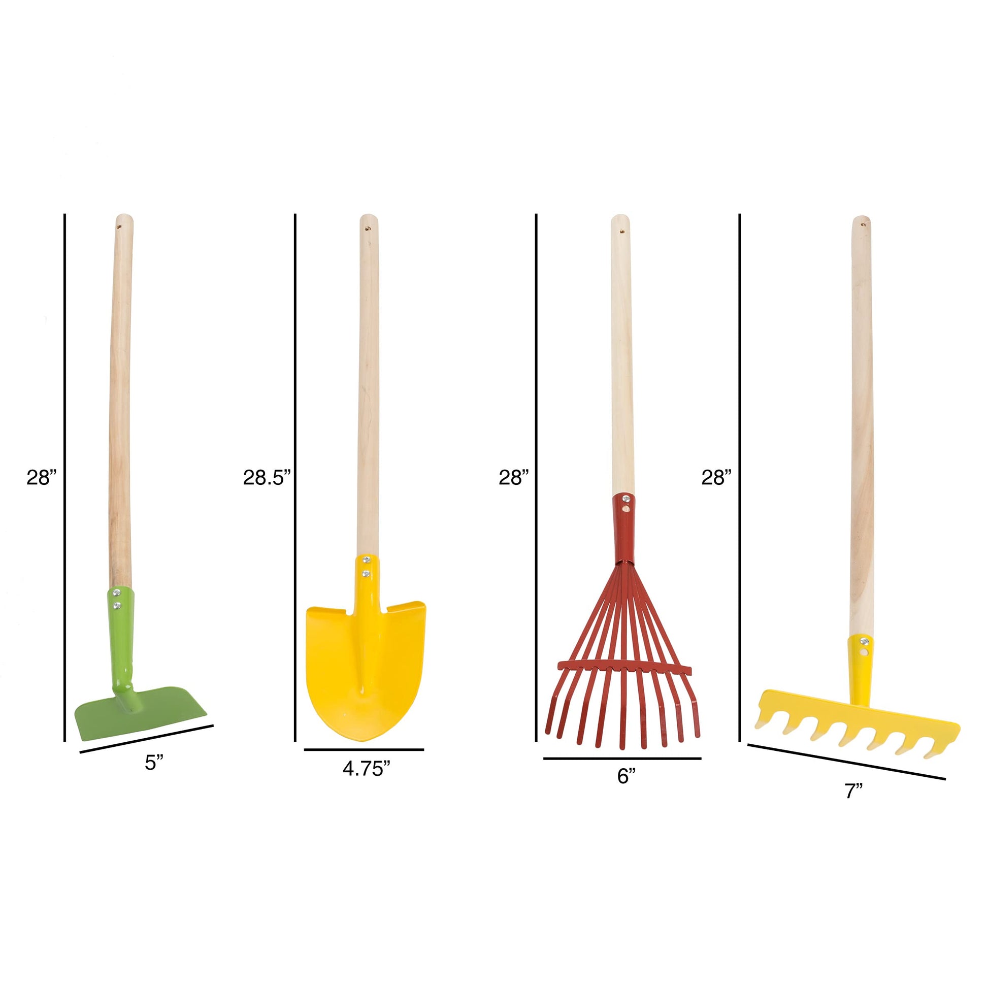 HEY! PLAY! Kids Gardening Tools Set, 4-Piece-Set