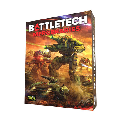 BattleTech Mercenaries Box Set by Catalyst Game Labs | 8 BattleMechs, 4 Vehicles, Rules, and Campaign | Combined Arms Expansion for Tabletop Wargaming