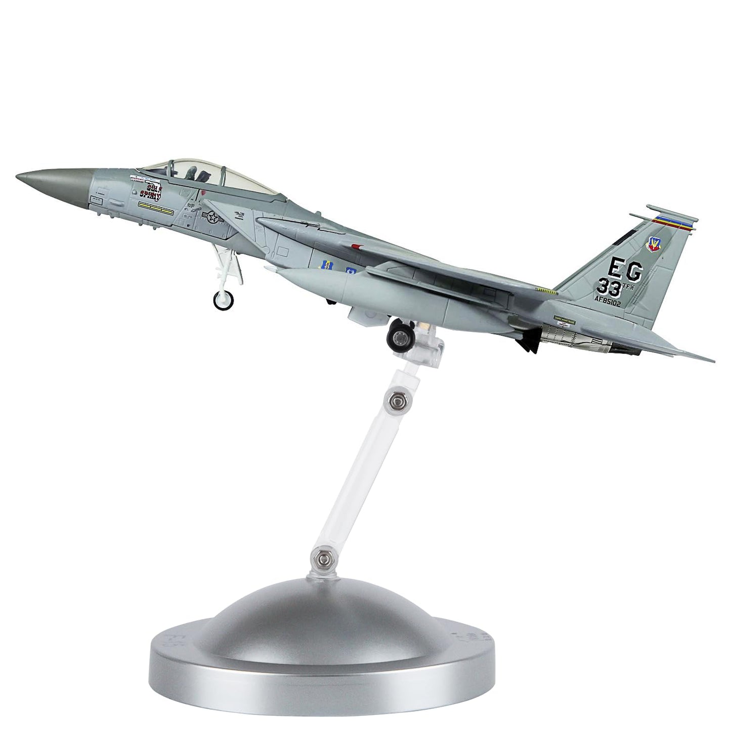 HANGHANG 1/100 Scale F-15 Eagle Fighter Attack Plane Metal Fighter Military Model Fairchild Republic Diecast Plane Model for Commemorate Collection or
