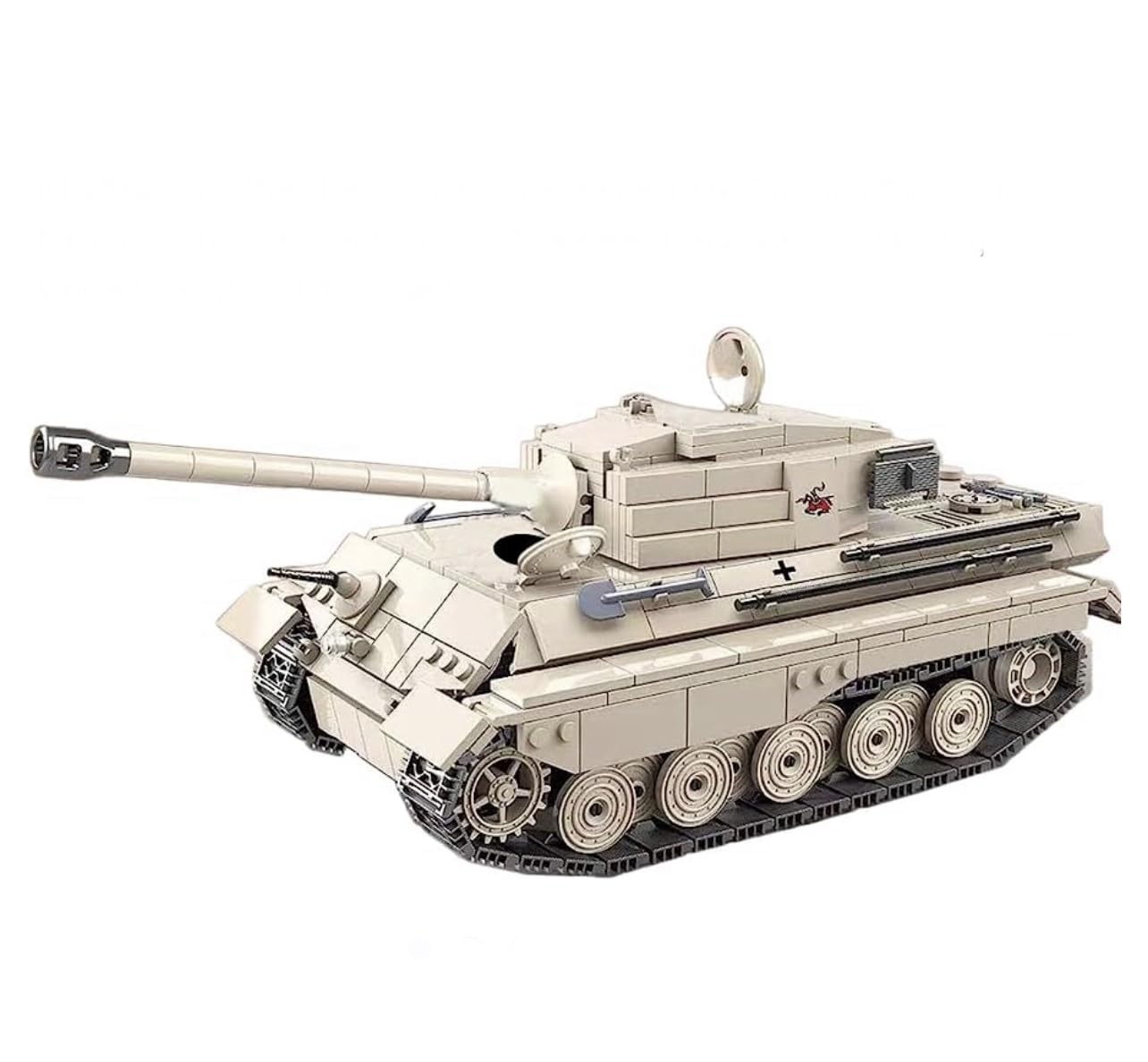 General Jim's Military Brick Building Set - WW2 German Army King Tiger Panzer VI Tank Building Blocks Model Set for Military, World War 2 and Building