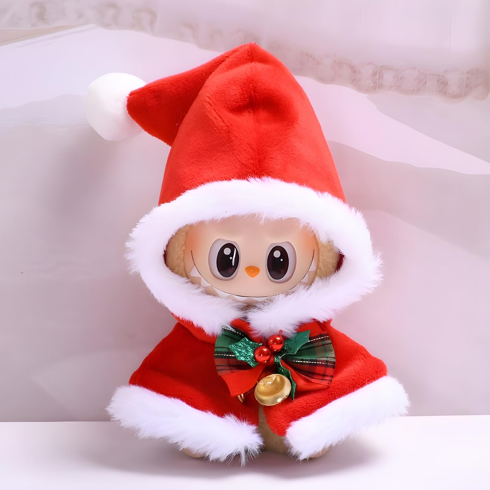 17cm Doll Clothes,Christmas Cloak Outfit for 6.7-Inch Doll Accessories,Christmas-Themed Clothes for 17cm Dolls,Collectible Dolls Costume,Gift Idea