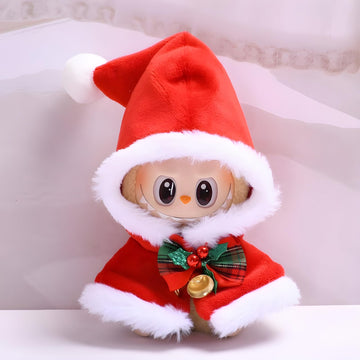 17cm Doll Clothes,Christmas Cloak Outfit for 6.7-Inch Doll Accessories,Christmas-Themed Clothes for 17cm Dolls,Collectible Dolls Costume,Gift Idea