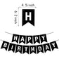 BIEUFBJI Beer Birthday Banner With Mug Pennant - Black and White Happy Birthday Decorations for Men and Women
