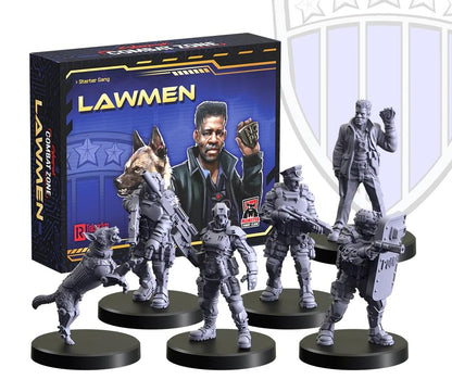 Monster Fight Club Cyberpunk Red Combat Zone Miniatures Expansion: Lawmen Starter Gang