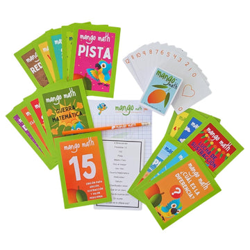 MANGO Math 15® - Math Flash Cards - Educational Math Games for Kids - Addition, Subtraction, Place Value Play & Learning Kit -2nd 3rd 4th Grades