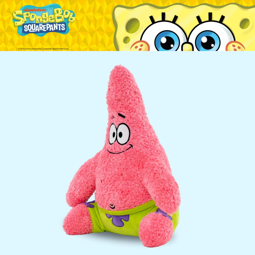 Franco Calm Spongebob Squarepants Patrick Star Bedding Super Soft Calming 3Lb Weighted Cuddle Pillow Buddy, Comfort Pillow, (Officially Licensed