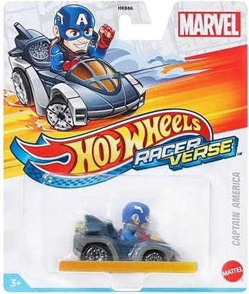 Hot Wheels RacerVerse Captain America Marvel Die-Cast Car