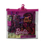 Barbie Clothes Set, Fashion & Accessory 2-Pack Dolls, 2 Dressy Floral-Themed Outfits with Styling Pieces for Complete Looks