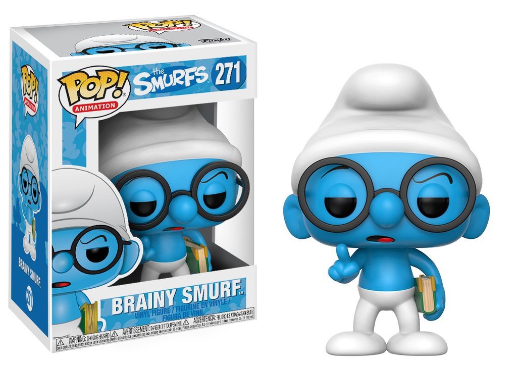 Funko Pop Animation Brainy Smurf Toy