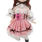 SingYang bjd Doll Dress, 12" Smart Doll cat Ear Accessories and Dress, 1/6 Ball Joint Doll Lolita Dress (Clothes only, Doll not Included)