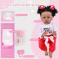 kgniess me Lifelike Black Reborn Baby Dolls 22 Inch Baby Soft Body Realistic Newborn Baby Dolls African American Real Life Baby Dolls Cloth Body Doll