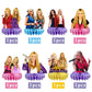 8Pcs Hannah Montana Table Centerpieces Birthday Party Supplies Double Side Table Decorations for Hannah Montana Themed Party Decorations