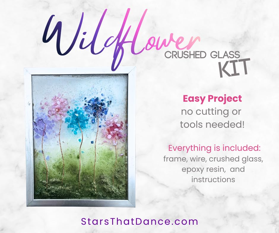 Stars That Dance Wildflowers Crushed Glass Kit (1 Frame)