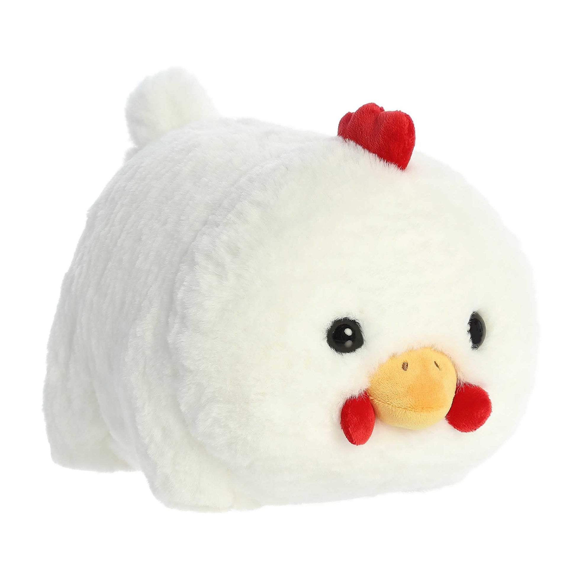 Aurora® Adorable Spudsters™ Claire Chicken™ Stuffed Animal - Round Shape Makes for Comforting Cuddles - Perfect for Kids All Ages and Animal Loving
