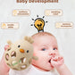 ChooKaChoo 2-in-1 Baby Teething Rattle Toy, Sensory Grasping Teether for Infants 3-12 Months, 100% Food-Grade Silicone, Easy to Hold, Soothing
